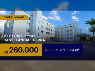 Apartamento com 3 Quartos à venda, 64m² no Castelândia, Serra