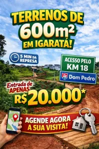 Lote/Terreno à venda, 600m² no , Igaratá