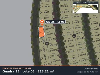 Lote/Terreno à venda, 213m² no Loteamento Residencial Luz da Esperança, São José do Rio Preto