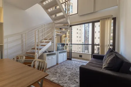 Apartamento com 1 Quarto para alugar, 45m² no Jardim Paulista, São Paulo