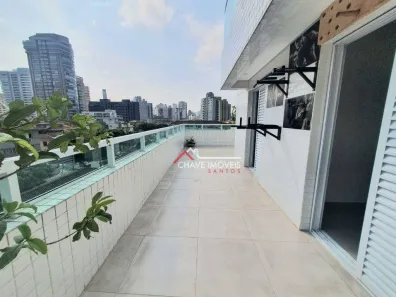 Apartamento com 2 Quartos para venda ou aluguel, 94m² no Embaré, Santos
