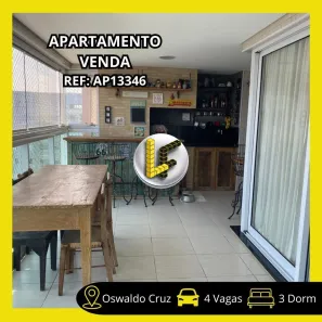 Apartamento com 3 Quartos à venda, 144m² no Osvaldo Cruz, São Caetano do Sul
