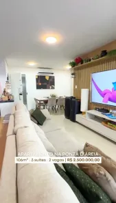 Apartamento com 3 Quartos para alugar, 111m² no Ponta D'Areia, São Luís