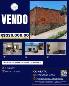 Casa com 3 Quartos à venda, 400m² no Vista da Serra II, Serra