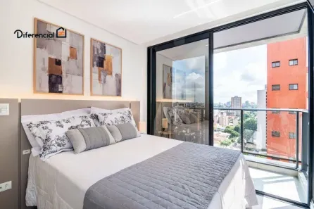 Apartamento com 1 Quarto para alugar, 26m² no Batel, Curitiba