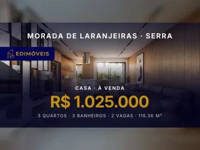 Casa com 3 Quartos à venda, 115m² no Morada de Laranjeiras, Serra