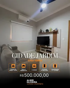 Casa com 3 Quartos à venda, 101m² no Cidade Jardim, Sertãozinho