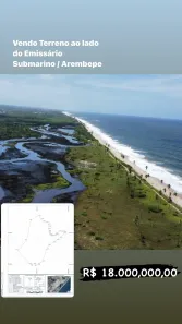 Lote/Terreno com 1 Quarto à venda, 2500000m² no Arembepe (Abrantes), Camaçari