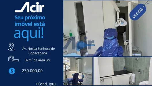Sala Comercial à venda, 31m² no Copacabana, Rio de Janeiro