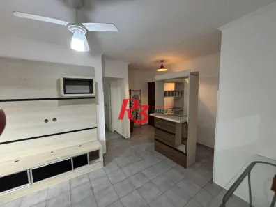 Apartamento com 1 Quarto para alugar, 45m² no Campo Grande, Santos