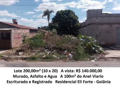Lote/Terreno à venda, 200m² no Residencial Eli Forte, Goiânia