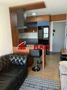 Flat com 1 Quarto para alugar, 40m² no Santo Amaro, São Paulo