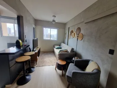 Apartamento com 1 Quarto para alugar, 38m² no Vila Assunção, Santo André