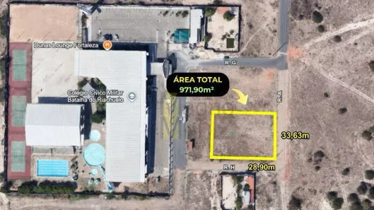 Lote/Terreno à venda, 972m² no Manuel Dias Branco, Fortaleza