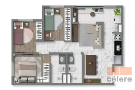 Apartamento com 3 Quartos à venda, 56m² no Vila Prudente, São Paulo