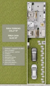 Casa com 2 Quartos à venda, 56m² no Varjão, Pinheiral