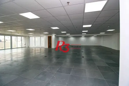 Sala Comercial para alugar, 395m² no Centro, Santos