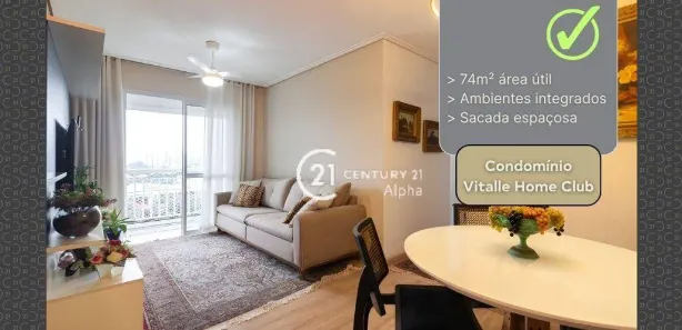 Apartamento com 3 Quartos à venda, 74m² no Jardim Iracema/Aldeia, Barueri