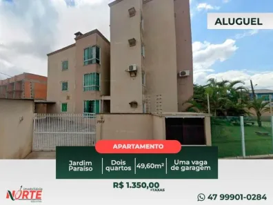 Apartamento com 2 Quartos para alugar, 49m² no Jardim Paraíso, Joinville