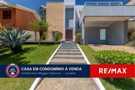 Casa de Condomínio com 4 Quartos à venda, 238m² no Villaggio Capríccio, Louveira