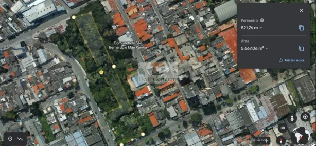 Lote/Terreno para venda ou aluguel, 5762m² no Conceição, Diadema