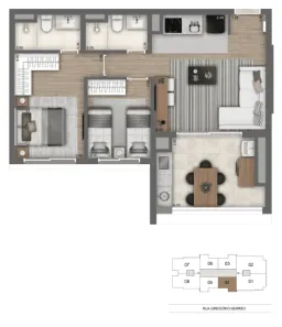 Apartamento com 2 Quartos à venda, 65m² no Vila Mariana, São Paulo