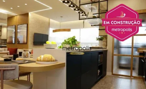 Apartamento com 3 Quartos à venda, 83m² no Vila Valparaíso, Santo André