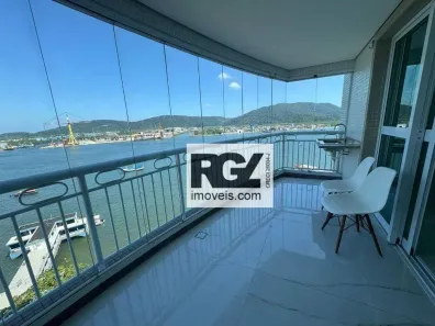 Apartamento com 3 Quartos para alugar, 200m² no Ponta da Praia, Santos