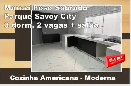 Sobrado com 3 Quartos à venda, 130m² no Parque Savoy City, São Paulo