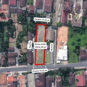 Lote/Terreno à venda, 1075m² no Glória, Joinville