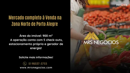 Ponto Comercial à venda, 900m² no Jardim Lindóia, Porto Alegre