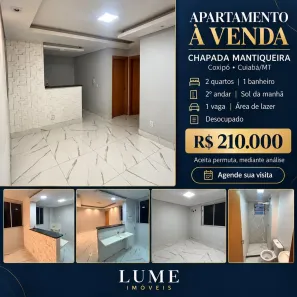 Apartamento com 2 Quartos à venda, 40m² no Coophema, Cuiabá