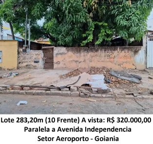 Lote/Terreno à venda, 283m² no Setor Aeroporto, Goiânia