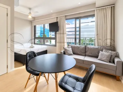 Apartamento com 1 Quarto para alugar, 27m² no Vila Nova Conceição, São Paulo