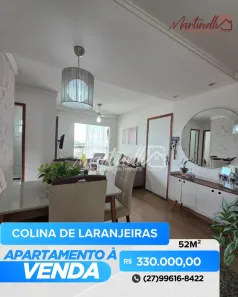 Apartamento com 2 Quartos à venda, 52m² no Colina de Laranjeiras, Serra