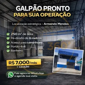 Galpão/Depósito/Armazém com 1 Quarto para alugar, 250m² no Armando Mendes, Manaus