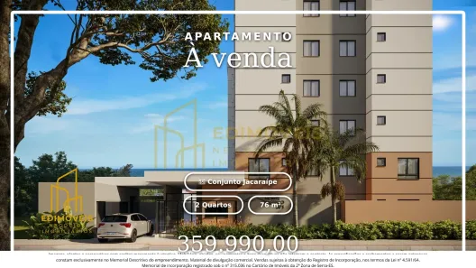 Apartamento com 2 Quartos à venda, 76m² no Conjunto Jacaraípe, Serra