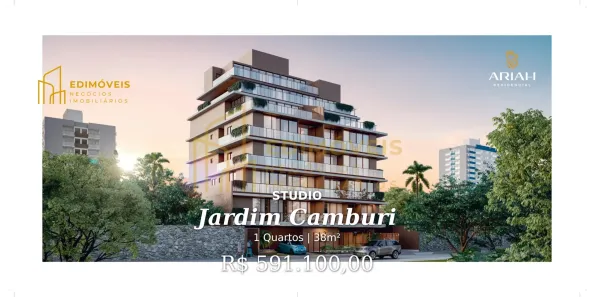 Apartamento com 1 Quarto à venda, 38m² no Jardim Camburi, Vitória