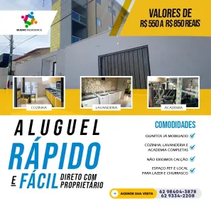 Kitnet com 1 Quarto para alugar, 31m² no Setor Sol Nascente, Goiânia