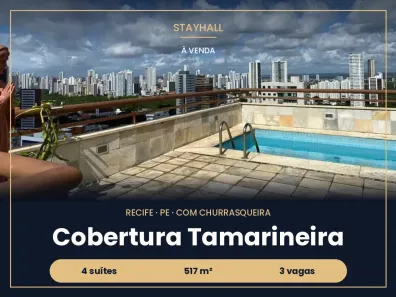 Cobertura com 5 Quartos à venda, 517m² no Tamarineira, Recife
