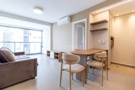 Apartamento com 1 Quarto para alugar, 45m² no Indianópolis, São Paulo