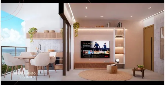 Apartamento com 1 Quarto à venda, 21m² no Porto de Galinhas, Ipojuca