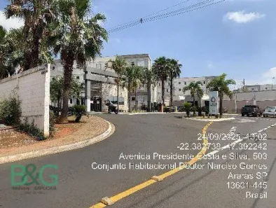 Apartamento com 2 Quartos à venda, 39m² no Conjunto Habitacional Narciso Gomes, Araras