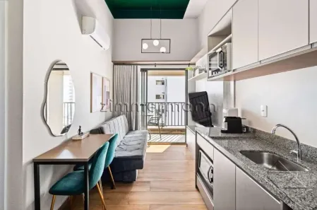 Apartamento com 1 Quarto para alugar, 25m² no Pinheiros, São Paulo
