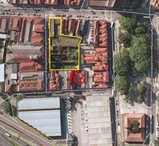 Lote/Terreno para alugar, 1443m² no Centro, Santos
