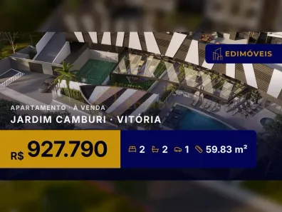 Apartamento com 2 Quartos à venda, 59m² no Jardim Camburi, Vitória