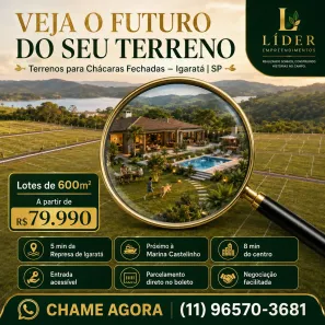 Lote/Terreno à venda, 600m² no Arujá 5, Arujá