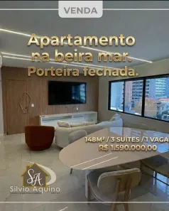 Apartamento com 3 Quartos à venda, 148m² no Meireles, Fortaleza