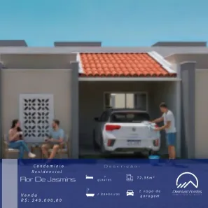 Casa com 2 Quartos à venda, 73m² no Parque das Árvores, Parnamirim