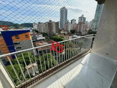 Apartamento com 3 Quartos para alugar, 120m² no Ponta da Praia, Santos